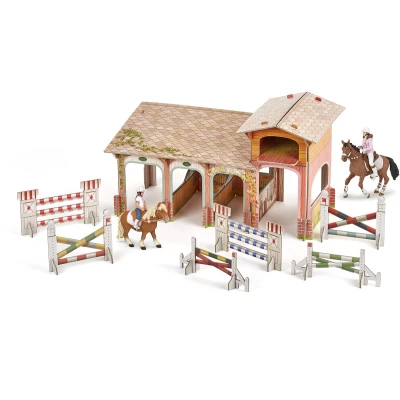 Afbeelding van Papo 80313 Set Pony Club (2018) Paarden, FOLEN EN PONYS Box, Veelkleurig