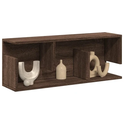 Afbeelding van vidaXL Wandkast 80x20x30 cm bewerkt hout bruin eikenkleur