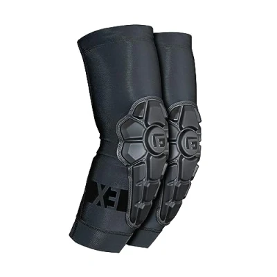 Afbeelding van G Form Pro X3 elleboogbeschermers/beschermers voor MTB Bmx Dh Fietsen Snowboard Skateboard Voetbal (Triple Mat Zwart, L)