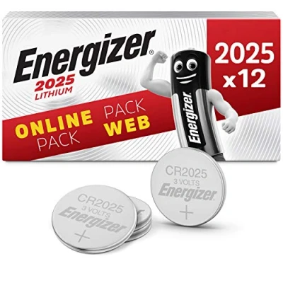 Afbeelding van Energizer CR2025 batterijen, lithium knoopcel, 12 stuks (Amazon Exclusive)