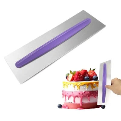 Afbeelding van Cake Soepeler Schraper Rvs Botercrème Icing Polijstmachine Sculpting Modellering Decoreren Gereedschap Voor Gebak Crème Bakken DIY