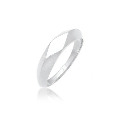 Afbeelding van Elli Design Basic Ring silvercoloured, Dames, Maat: 50, Silver coloured