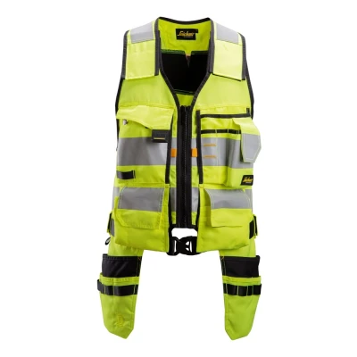 Afbeelding van Snickers 4230 AllroundWork, High Vis Gereedschapsvest Klasse 1 Geel/Zwart L