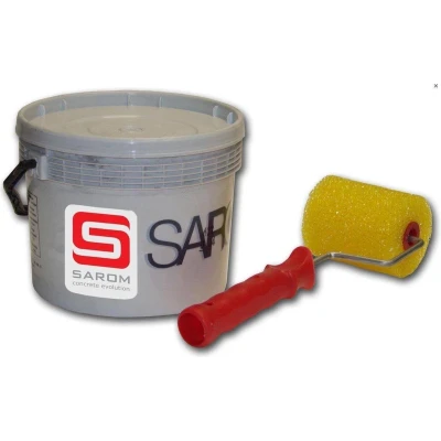Afbeelding van Sarom Fuoco Barbecueverf Betonnen barbecue 5L Wit Met roller