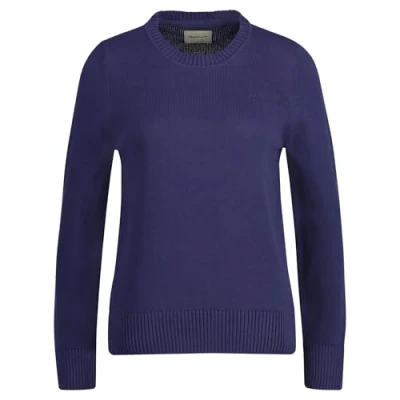 Afbeelding van GANT Klassieke katoenen C hals, Marineblauw (Dusty Navy), XL
