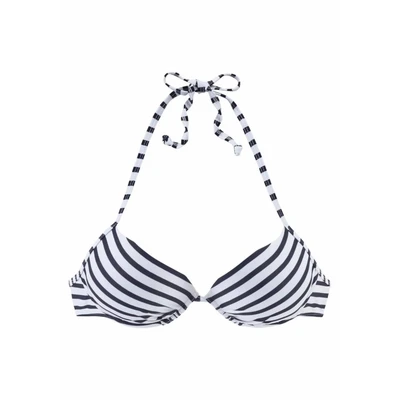Afbeelding van Venice Beach PUSH UP Bikinitop whitenavy, Dames, Maat: 38xC, White navy
