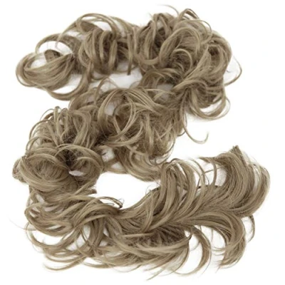 Afbeelding van CAISHA XXL Haarstukje Haarwokkel Opgestoken Volumineus Gekruld Knoet Natuurlijk Blond HW14