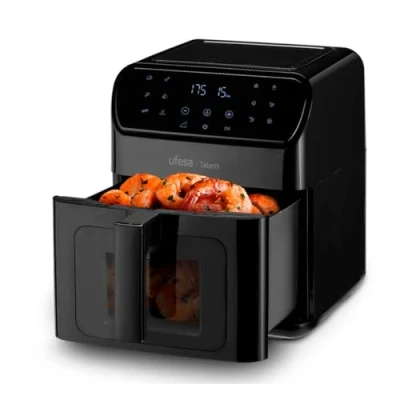 Afbeelding van Ufesa Talent Air fryer, Luchtfriteuse zonder olie, 12L, 13 Kookprogramma&#039;s, 1850W, Touch paneel, Incl. 6 Accessoires, Instelbare tijd, Anti baklaag, BPA en PFOA vrij