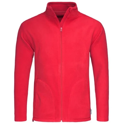 Afbeelding van Stedman Active Fleece Jacket For Men Rood polyester Medium Heren