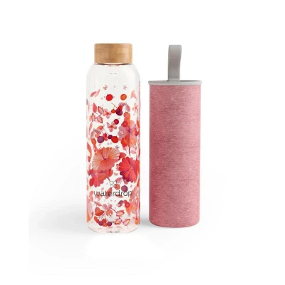 Afbeelding van Waterdrop Glazen drinkfles relax 600ml 1 stuks