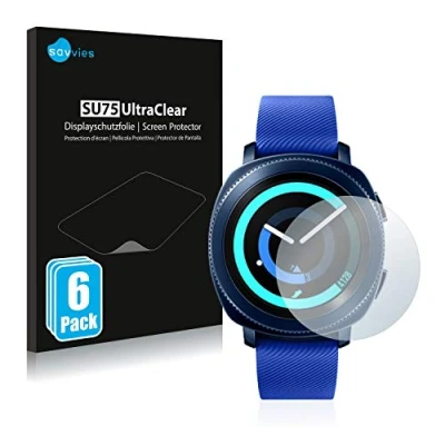 Afbeelding van Savvies Screenprotector voor Samsung Gear Sport Folie Beschermfolie transparant (6 Stuks)