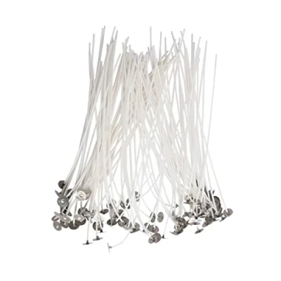 Afbeelding van 50 stuks kaarslonten, kaarslonten van katoen, 10 cm, lonten natuurlijk voor het maken kaarsen, doe zelf aromatherapie (50 x cm)