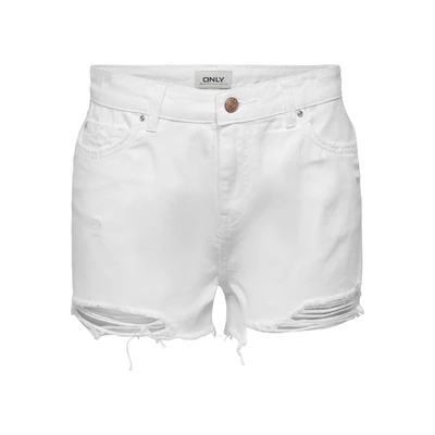 Afbeelding van ONLY Dames Onlpacy Hw DNM Shorts Noos Jeansshorts, wit, XXS
