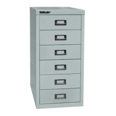 Afbeelding van BISLEY MultiDrawer, 29 serie, DIN A4, 6 laden, metaal, 645 lichtgrijs, 38 x 27,9 59 cm
