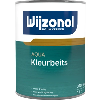 Afbeelding van Wijzonol Aqua Kleurbeits 1 Liter op Kleur Mat Binnen