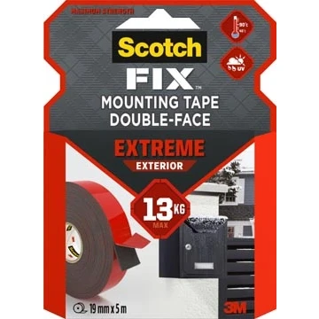 Afbeelding van Scotch Fix Extreme Exterior montagetape, ft 19 mm x 5 m, draagt tot 13 kg