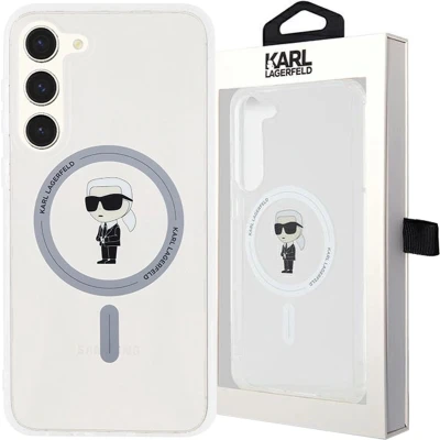 Afbeelding van CG Mobile Karl Lagerfeld KLHMS23MHFCKNOT hoes voor S23+ S916 transparante hardcase IML Iconik