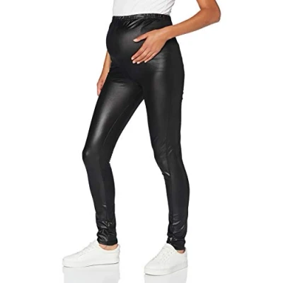 Afbeelding van MAMALICIOUS skinny zwangerschapslegging MLNEWTESSA van gerecycled polyester zwart