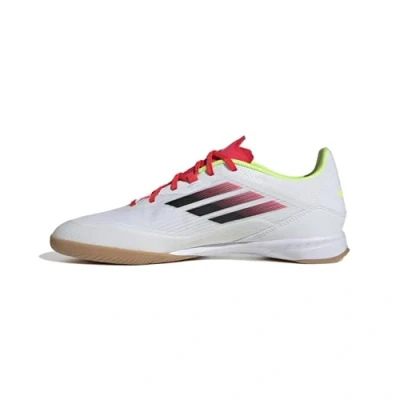 Afbeelding van adidas Uniseks Volwassen F50 LEAGUE Football boots Indoor, Cloud White/Core Black/Solar Yellow, 42 2/3 EU