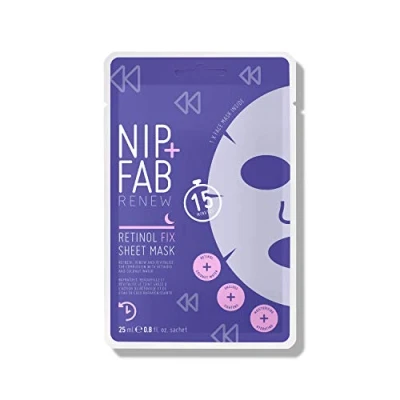 Afbeelding van Nip+Fab Retinol FIX Sheet MASK Masker, Maat: 25 ml,