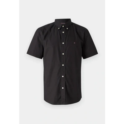 Afbeelding van Tommy Hilfiger FLEX Solid Overhemd, Heren, Maat: XS, Black