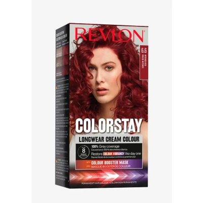 Afbeelding van Revlon HAIR Color COLORSTAY, Longwear Cream Colour Haarverf, Maat: 165 ml, Rouge intense