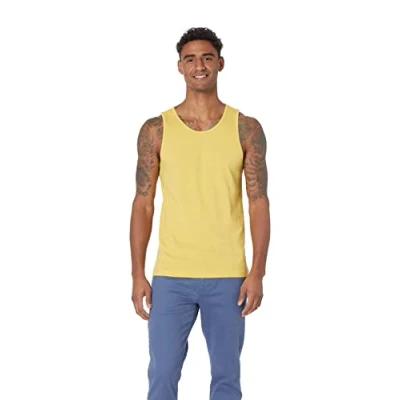 Afbeelding van Amazon Essentials Men&#039;s Tanktop met slanke pasvorm, Geel, XS