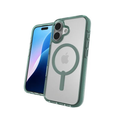 Afbeelding van Apple iPhone 16 MagSafe Hoesje Gerecycled kunststof ZAGG Hardcase/Backcover Transparant Telefoonhoesje Shockproof/Valbescherming