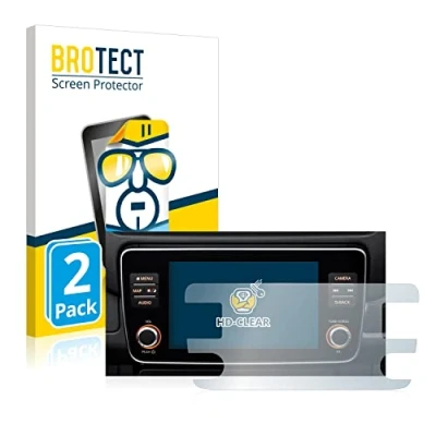 Afbeelding van BROTECT (2 Stuks) Schermbeschermer voor Nissan Leaf E Plus Infotainment System Screen Protector Transparant