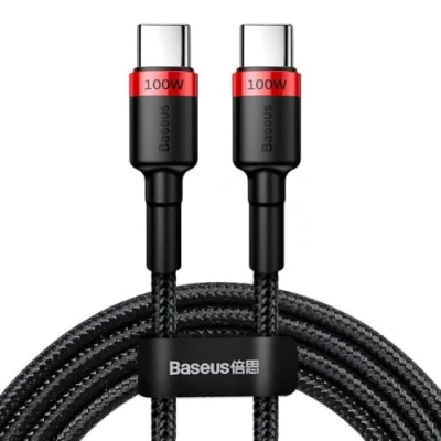 Afbeelding van Baseus Cafule Series 100W PD2.0 Flash Charge USB C Kabel 2m Rood
