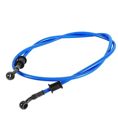 Afbeelding van Remolieslang, 4 kleuren 50 cm 200 remolieslang motorfiets remslang gevlochten olieslang rem koppeling olieslangen pijp voor crossmotor, enduro, motorcross (1200 mm blauw)