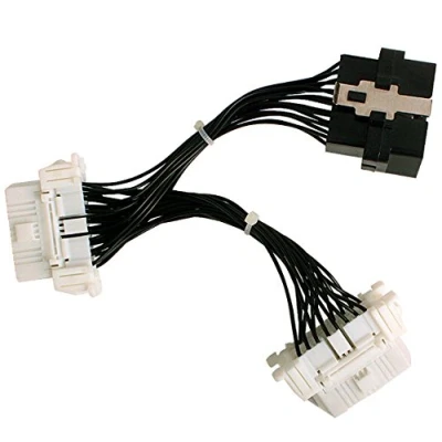 Afbeelding van bbfly b11 ODB II OBD2 16 pins splitter verlenging 1 x stekker en 2 bus verlengkabel adapter (15 cm)
