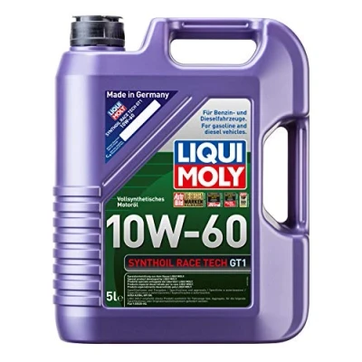 Afbeelding van LIQUI MOLY Synthoil Race Tech GT1 10W 60 5 L volledig synthetische motorolie Art.nr.: 1391