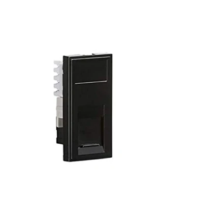 Afbeelding van UTP CAT5E RJ45 Outlet Module 25 x 50mm Zwart