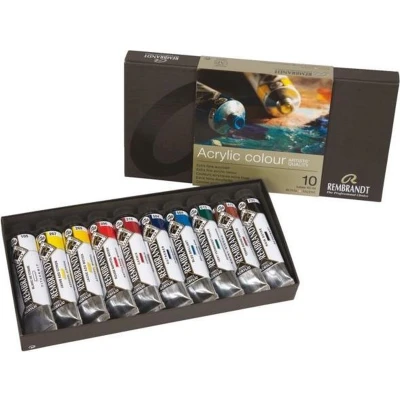 Afbeelding van Acrylverf Diverse Kleuren Basisset 18C510 Rembrandt 10x40 ml