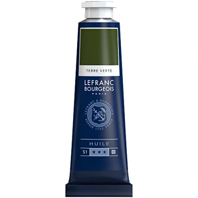 Afbeelding van Lefranc Bourgeois 810027 Fijne olieverf, gladde en sterk gepigmenteerde lichtecht, verouderingsbestendig 40ml Tube, Terre Verte