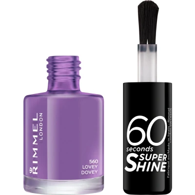 Afbeelding van 1+1 gratis: Rimmel Nagellak 60 Seconds SuperShine 560 Love Dovey 8 ml