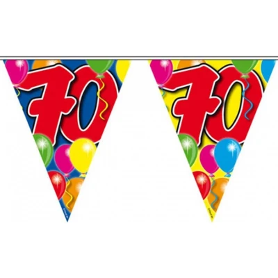 Afbeelding van 3x Vlaggenlijn 70 jaar 10 meter Vlaggenlijnen