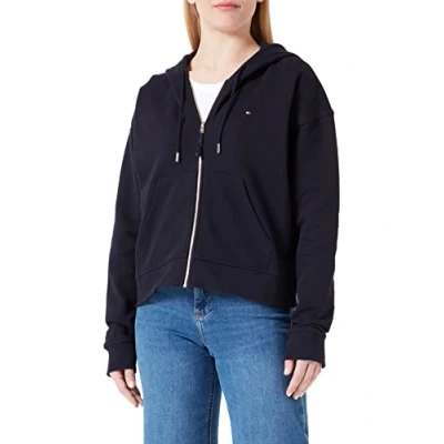 Afbeelding van Tommy Hilfiger Hoody met ritssluiting voor dames, Blauw (Woestijnhemel), L