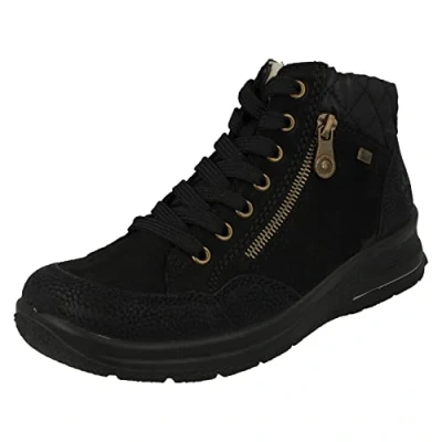 Afbeelding van Rieker L7701 korte laarzen voor dames, zwart, 40 EU