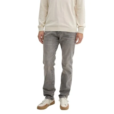 Afbeelding van TOM TAILOR Heren Jeans Marvin Straight, 10218 Used Light Stone Grey Denim, 40W / 34L