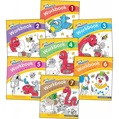 Afbeelding van Jolly Phonics Workbooks 1 7: In Print Letters (American English Edition)