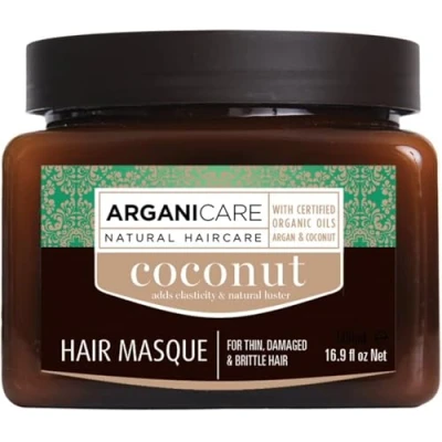 Afbeelding van Arganicare Hair Masque For Dull, Very Dry &amp; Frizzy Argan Coconut 500 Ml