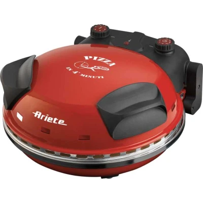 Afbeelding van Ariete 0917/00 PIZZA IN 4 &#039;MINUTES pizzaoven 1200W timer diameter 32 cm tot 400C rood