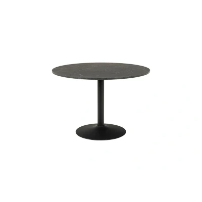 Afbeelding van Ibie eetkamertafel Ø110cm zwart.