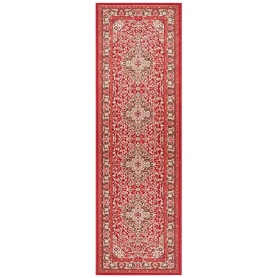 Afbeelding van Klassieke Loper Medaillion Rood 80x250 Cm