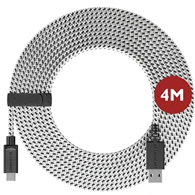 Afbeelding van Lioncast 4 m PS5 oplaadkabel voor PlayStation 5 controller snellaadkabel USB 3.1 C naar A Sony I kabel Dualsense PS met nylon