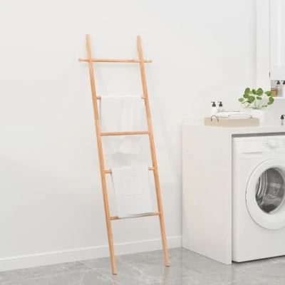 Afbeelding van Handdoekenladder 170 cm massief walnotenhout