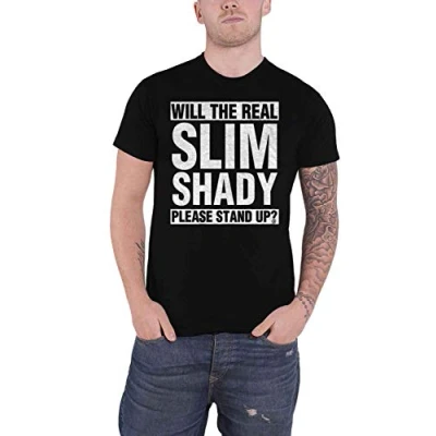 Afbeelding van Eminem The Real Slim Shady Heren T shirt XL Zwart