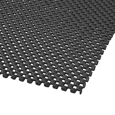 Afbeelding van POWERTEC 71014 Antislip houtbewerkingsmat, 61 x 121,9 cm, groot gebruik voor kast, badkamer, lade, bovenfrees en schuurmachine, zwart
